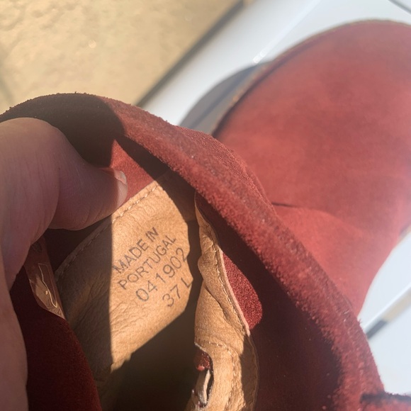 Birkenstock Luton port wine suede boots size 37 L - Picture 16 of 16